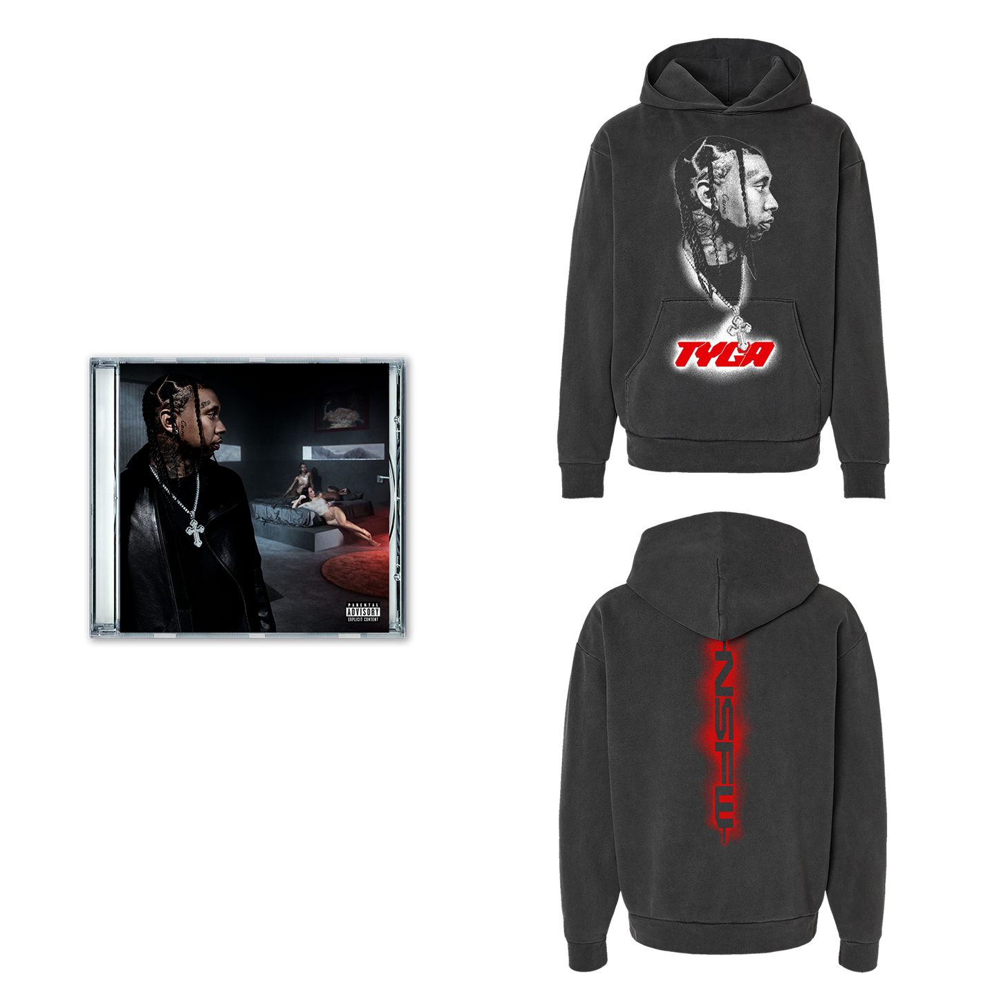 NSFW Album Portrait Hoodie CD Fan Pack