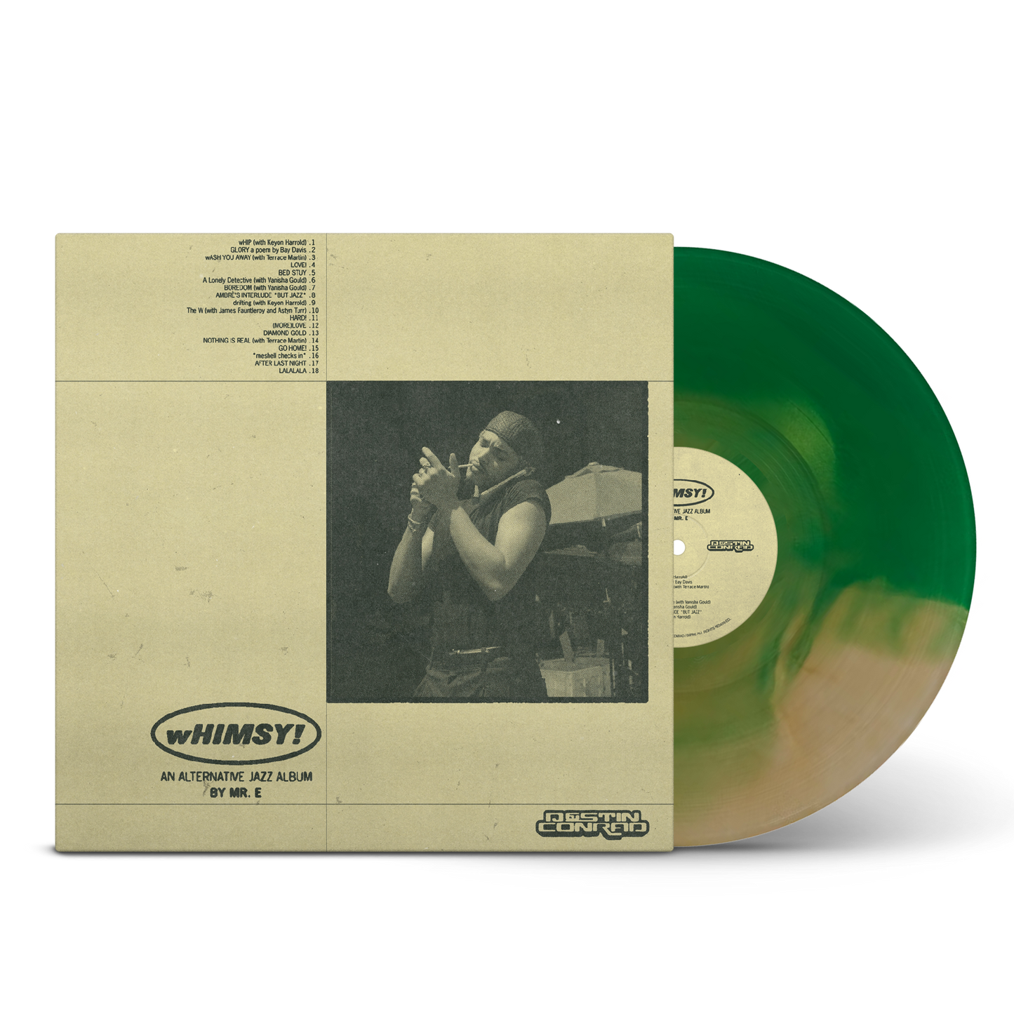 DESTIN CONRAD - wHIMSY! (Transparent Emerald & Gold Nugget A Side B Side Vinyl)