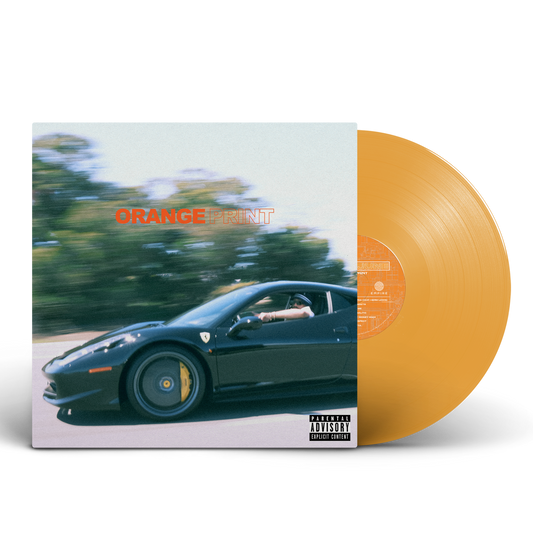 Orange Print Vinyl