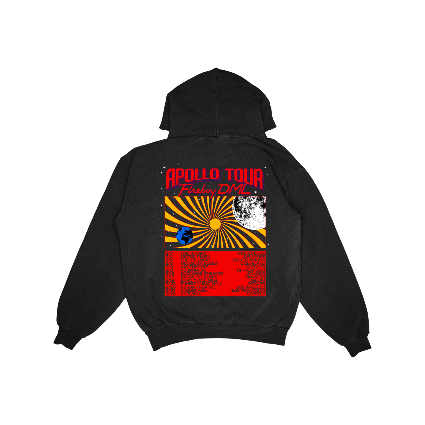 Fireboy DML - Apollo Tour Hoodie