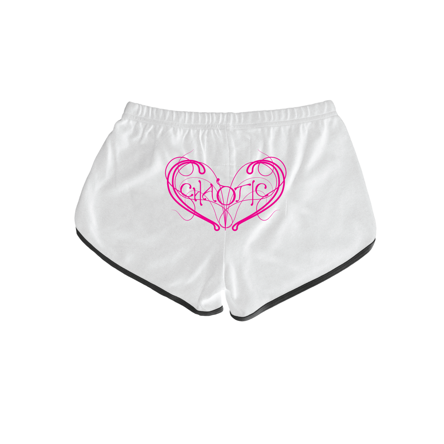 Chaotic Interlock Shorts (White)