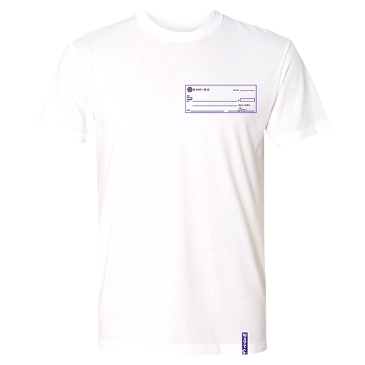 EMPIRE Checks White T-Shirt