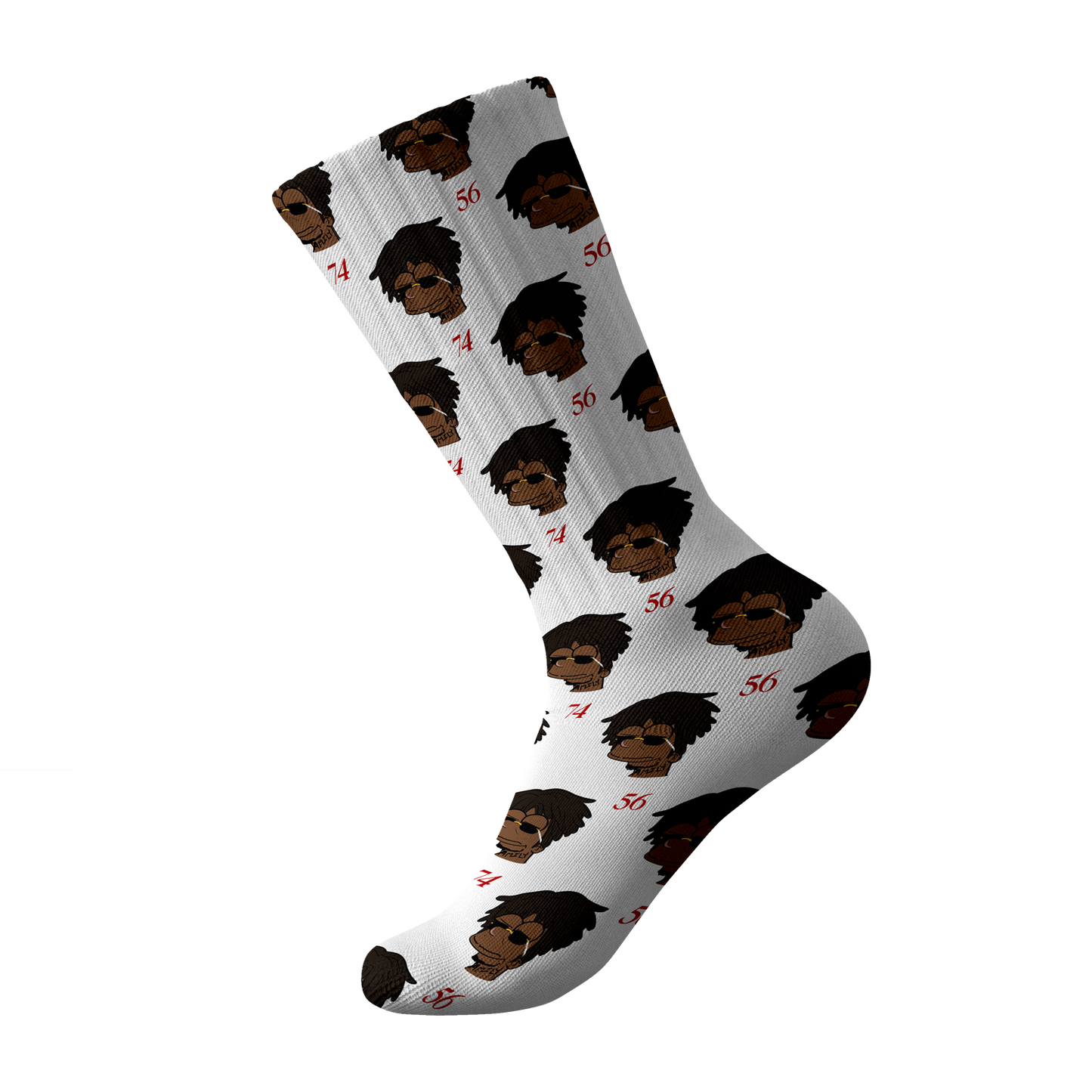 Cash Kidd - White 5674 Simpsons Socks