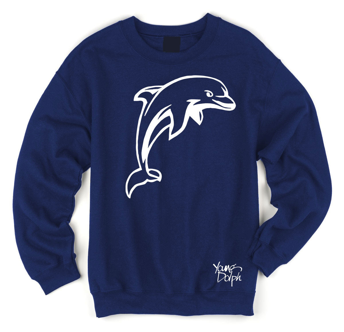 Young Dolph - Dolphin Crewneck Blue