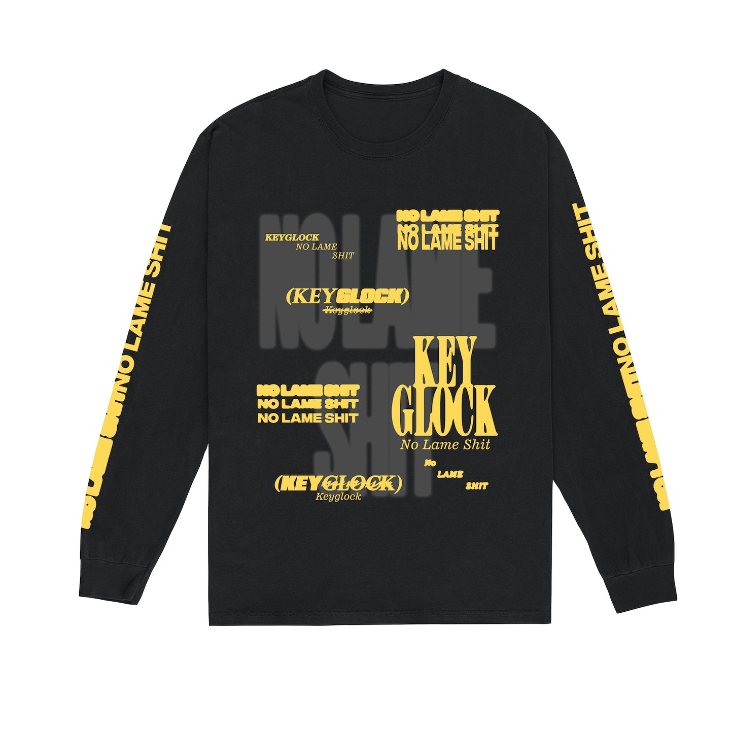 Key Glock - No Lame Shit - Black Long Sleeve