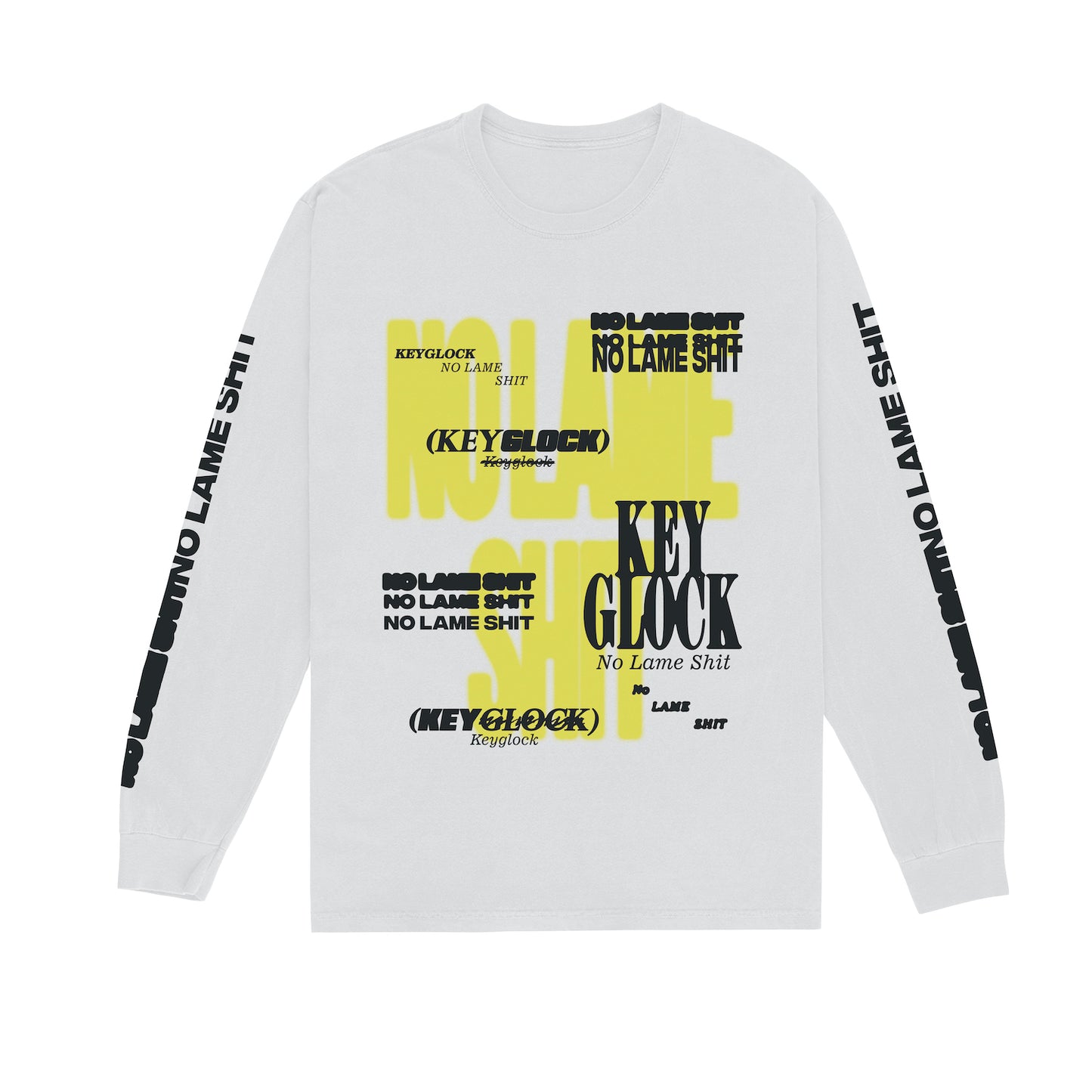 Key Glock - No Lame Shit - White Long Sleeve