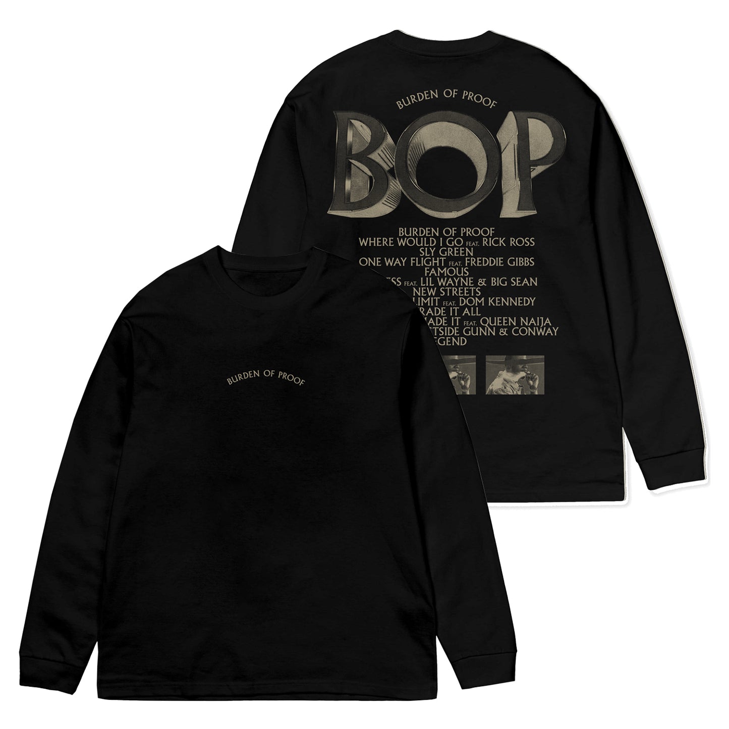 Burden Of Proof - Black Long Sleeve