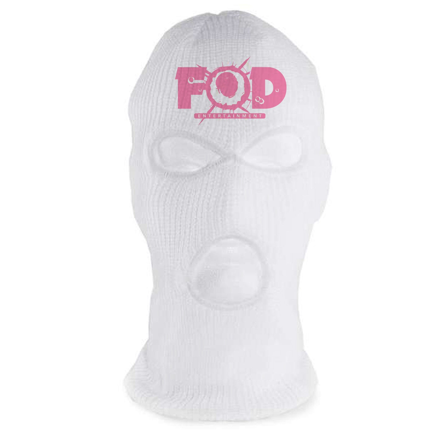 Philthy Rich - FOD White / Pink Ski Mask
