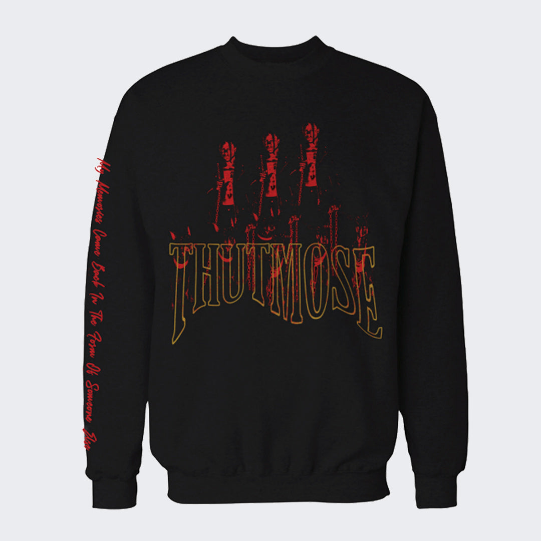 Thutmose - Jet Black Crewneck Fleece