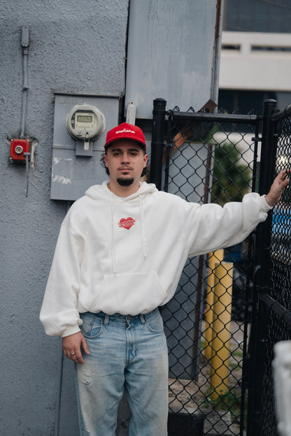 Curita Para El Corazon Hoodie (White)