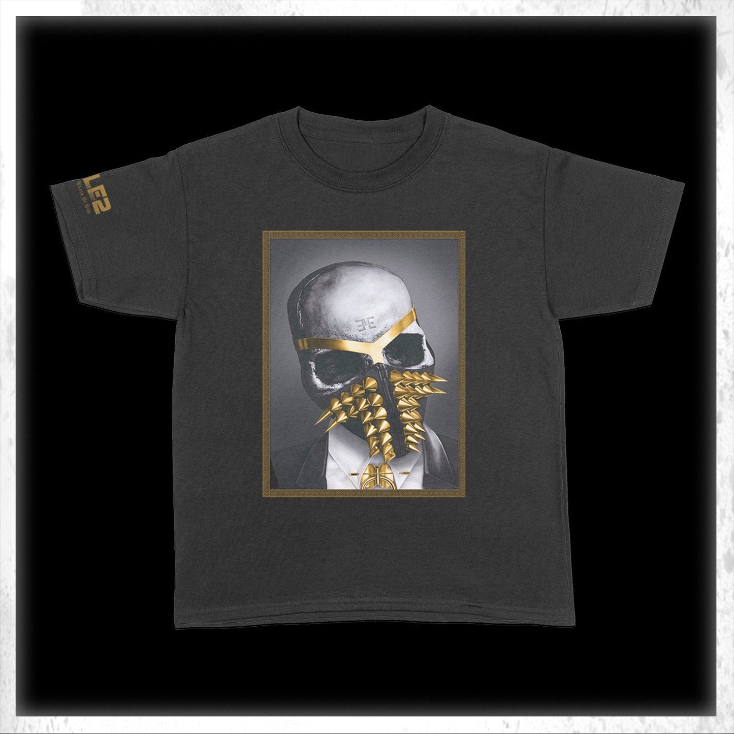 Framed Skull - Black T-Shirt