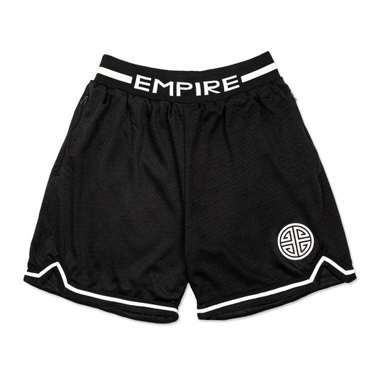 EMPIRE Hoop Shorts (Black/White)