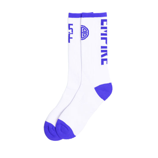 EMPIRE All-Star Socks (White/Blue)