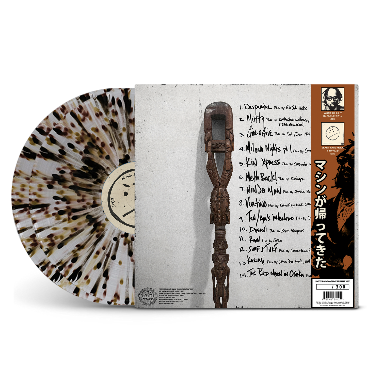 Conway the Machine - Slant Face Killah Vinyl (Brown & Black Splatter Vinyl)