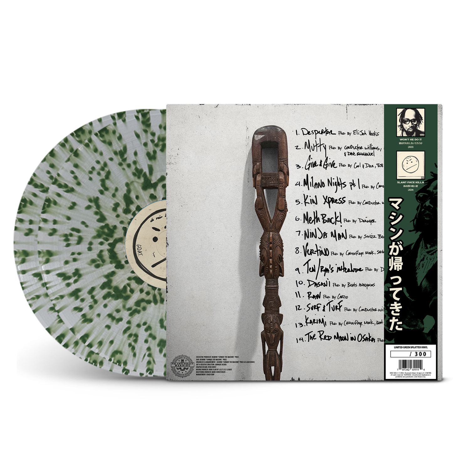 Conway the Machine - Slant Face Killah Vinyl (Green Splatter Vinyl)