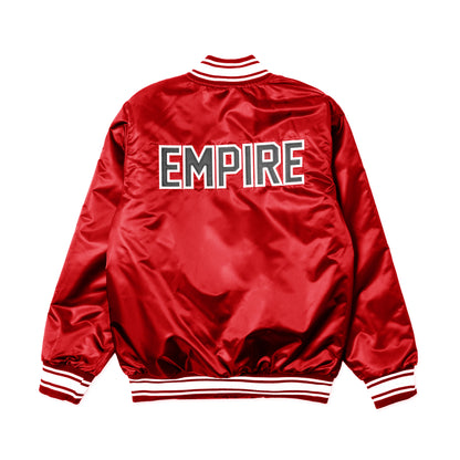 EMPIRE All-Star Satin Starter Jacket (Red)