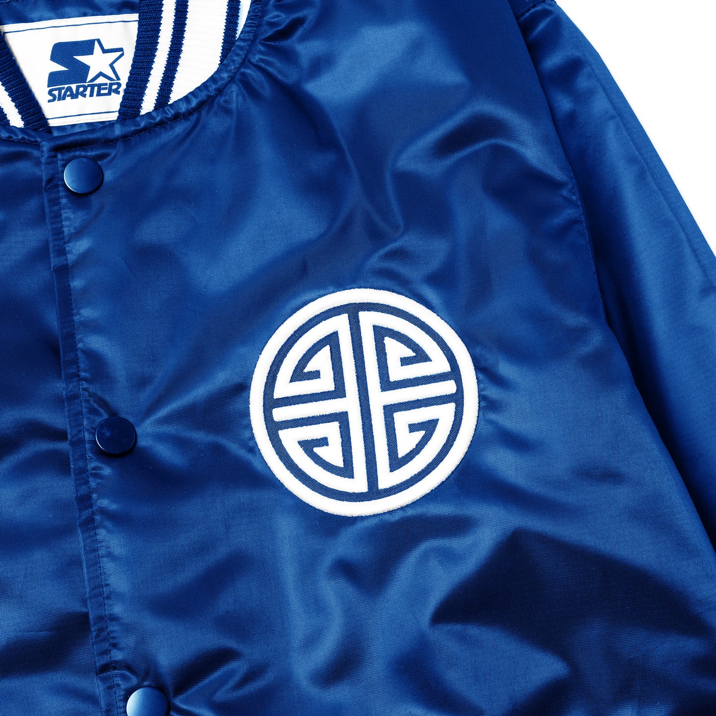 EMPIRE All-Star Satin Starter Jacket (Blue)