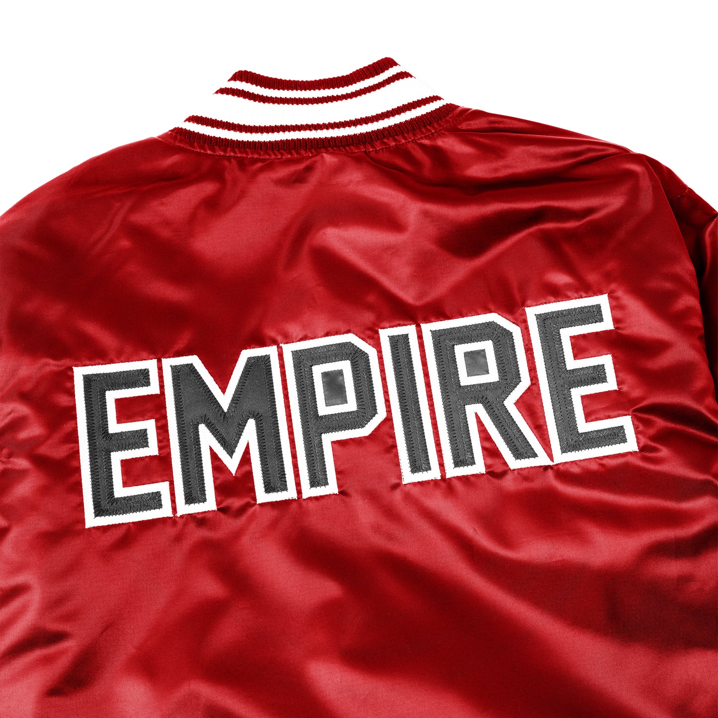 EMPIRE All-Star Satin Starter Jacket (Red)