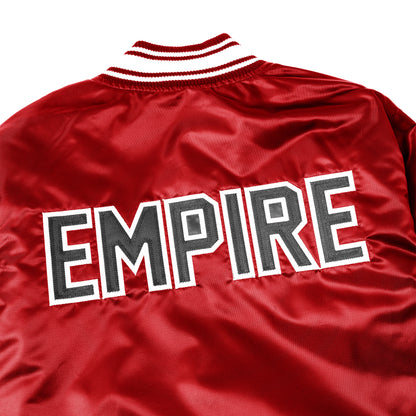 EMPIRE All-Star Satin Starter Jacket (Red)