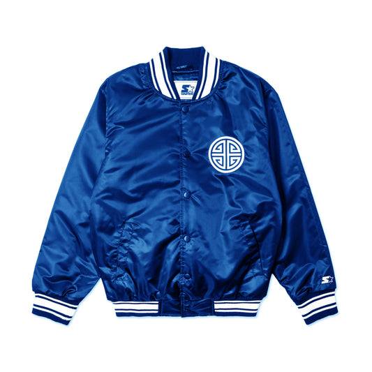 EMPIRE All-Star Satin Starter Jacket (Blue)