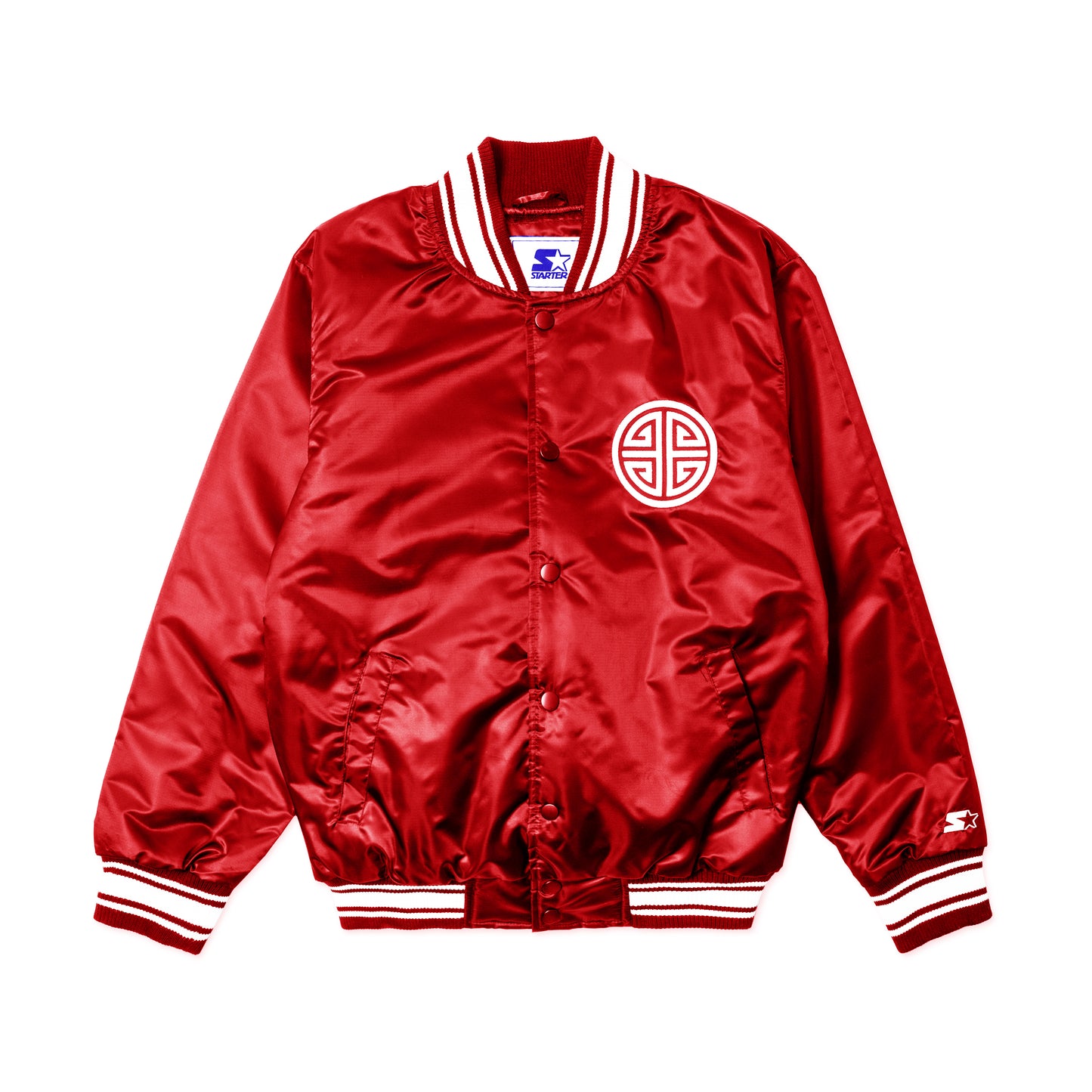 EMPIRE All-Star Satin Starter Jacket (Red)