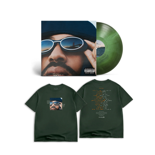 Who Coppin Vinyl & Album T-Shirt Fan Pack - Green Galaxy