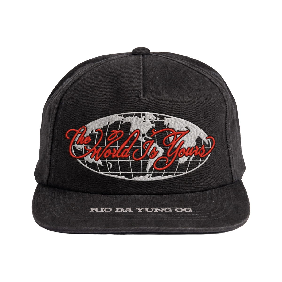 The World Is Yours Snapback Hat Front