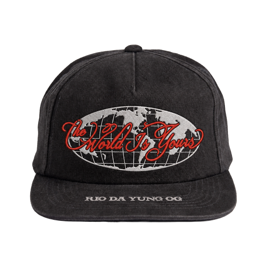 The World Is Yours Snapback Hat Front