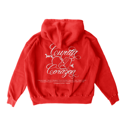 Curita Para El Corazon Hoodie (Red)