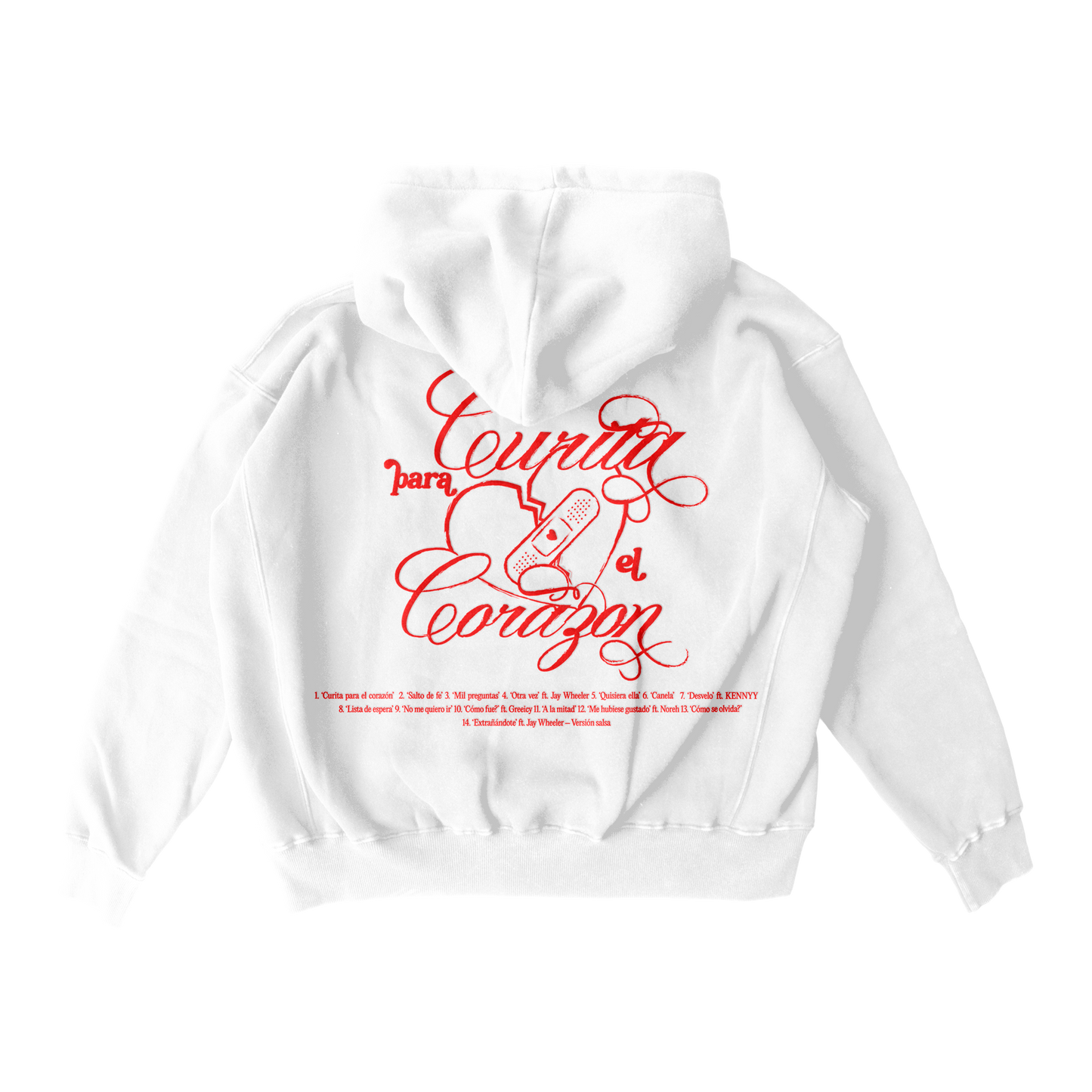 Curita Para El Corazon Hoodie (White)