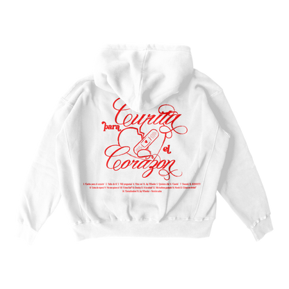Curita Para El Corazon Hoodie (White)