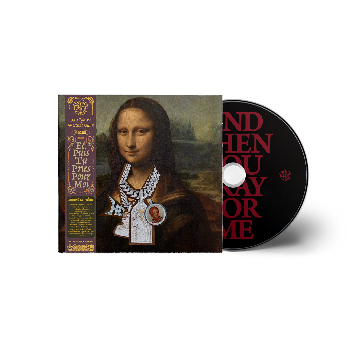 Westside Gunn - AND THEN YOU PRAY FOR ME CD - Mona Lisa Cover