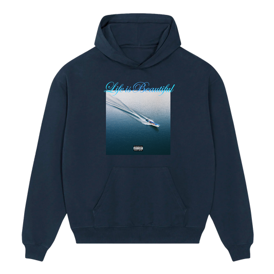 Life is Beautiful Album Hoodie (Navy)