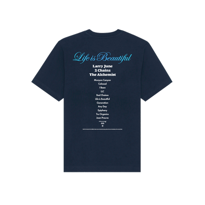 Life is Beautiful Album T-Shirt (Navy)