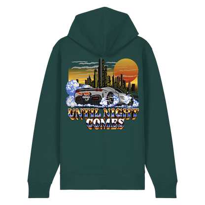 Until Night Comes - Cityscape Zip Hoodie (Pine Green)