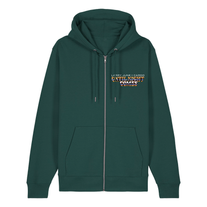 Until Night Comes - Cityscape Zip Hoodie (Pine Green)