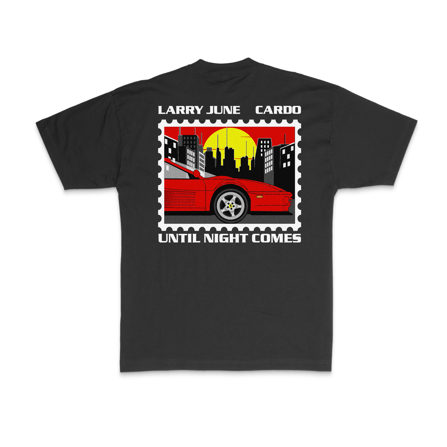 Until Night Comes - Postage T-Shirt (Black)
