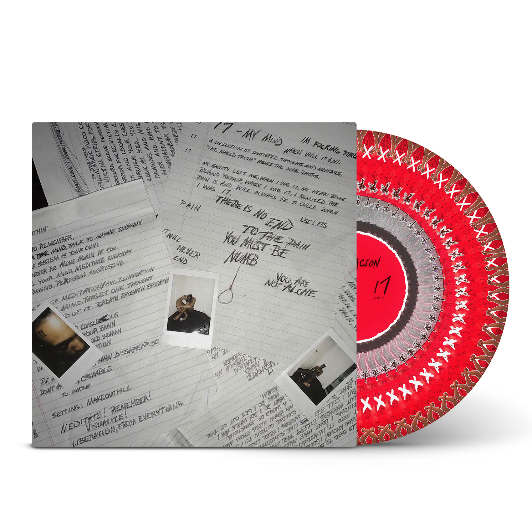 洋楽 XXXTENTACION 17 Vinyl Record Xxxtentacion: 17 (Black & White Smash Vinyl) Vinyl LP