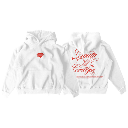 Curita Para El Corazon Hoodie (White)