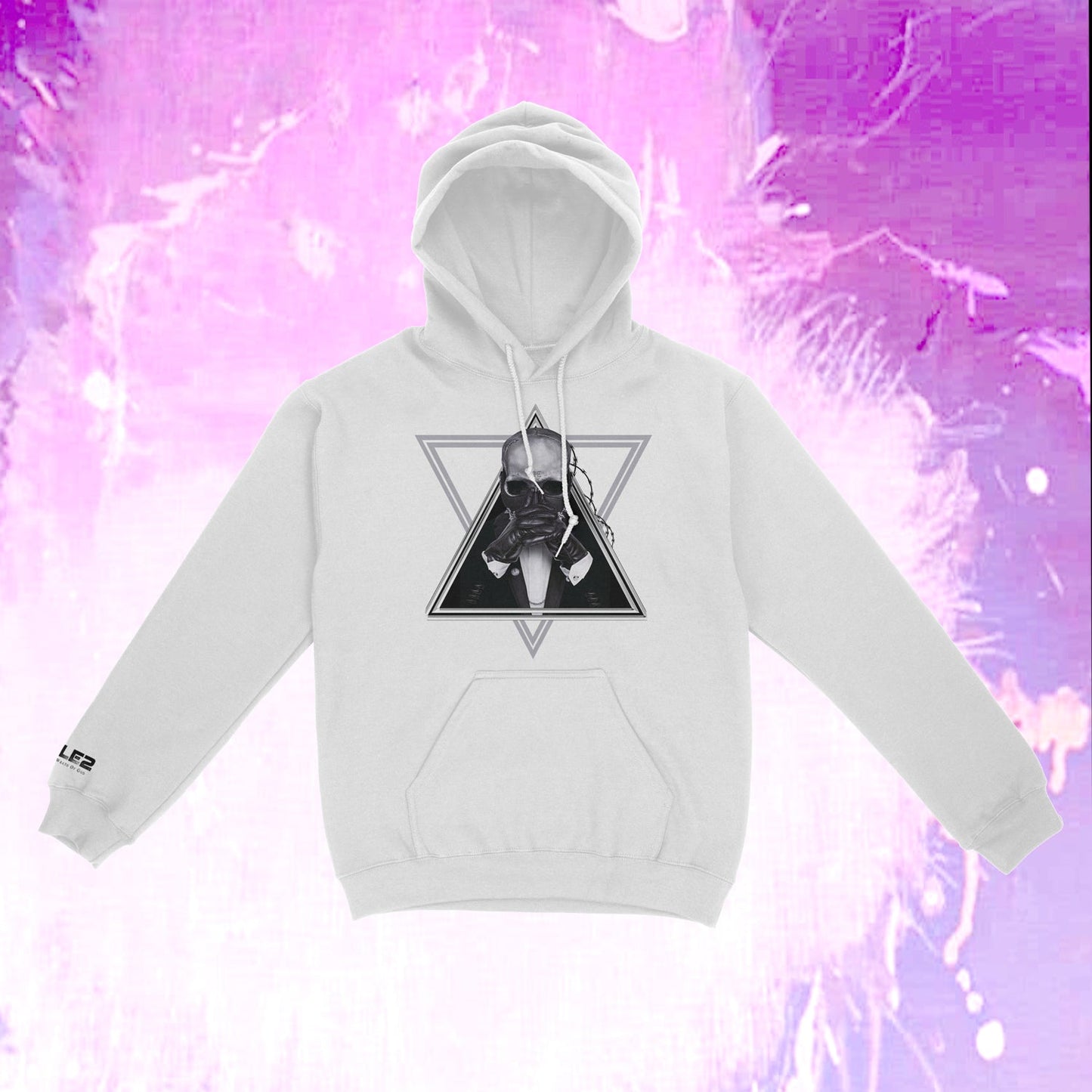 ELE2 Skull - White Hoodie