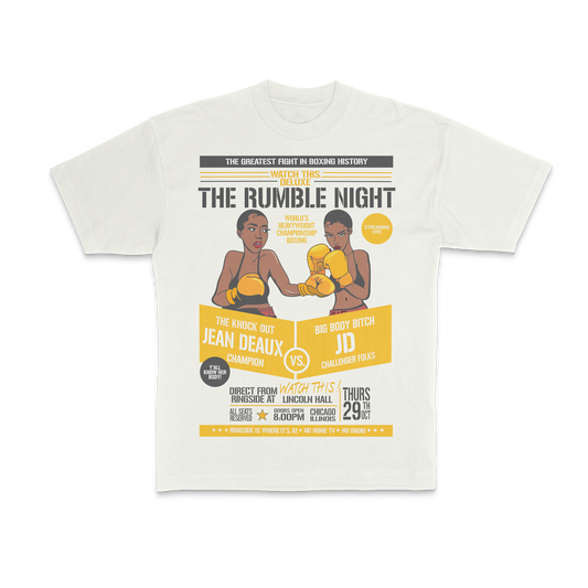 Jean Deaux - Rumble Night Natural Tee