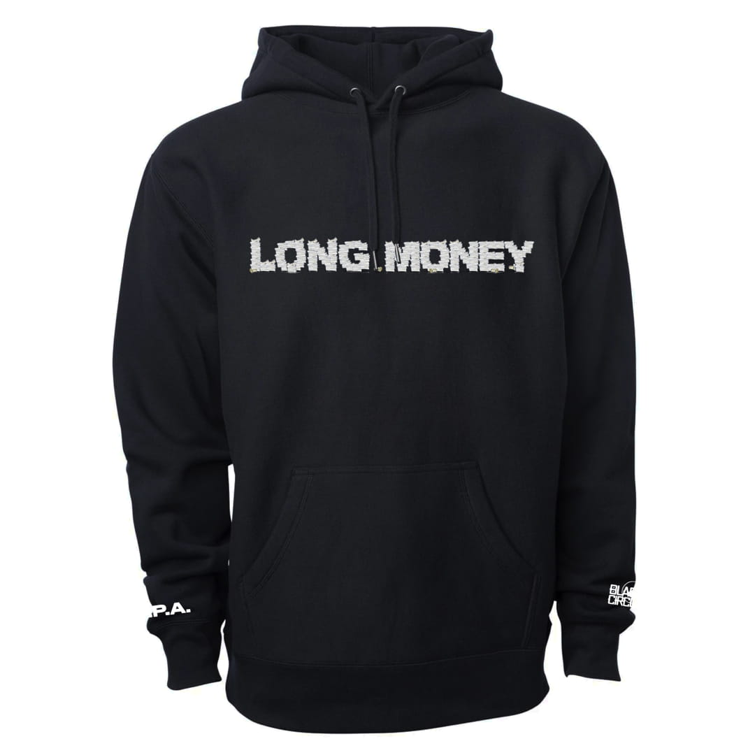 Long Money Logo Black Hoodie