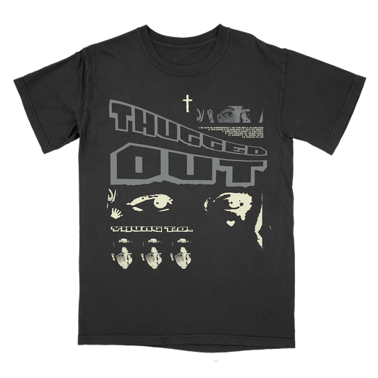 Yhung T.O. - Thugged Out Cross Black T-Shirt