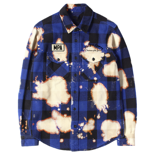 Longway Sinatra Blue Splattered Flannel