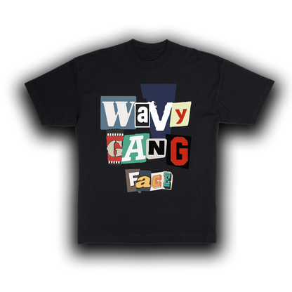 Wavy Gang FACE T-Shirt (Black)