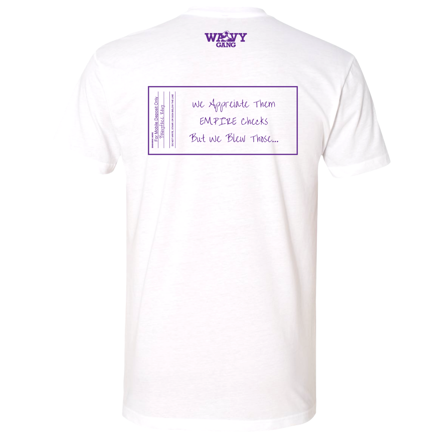 EMPIRE Checks White T-Shirt