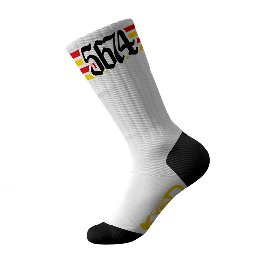 Cash Kidd - White 5674 Socks