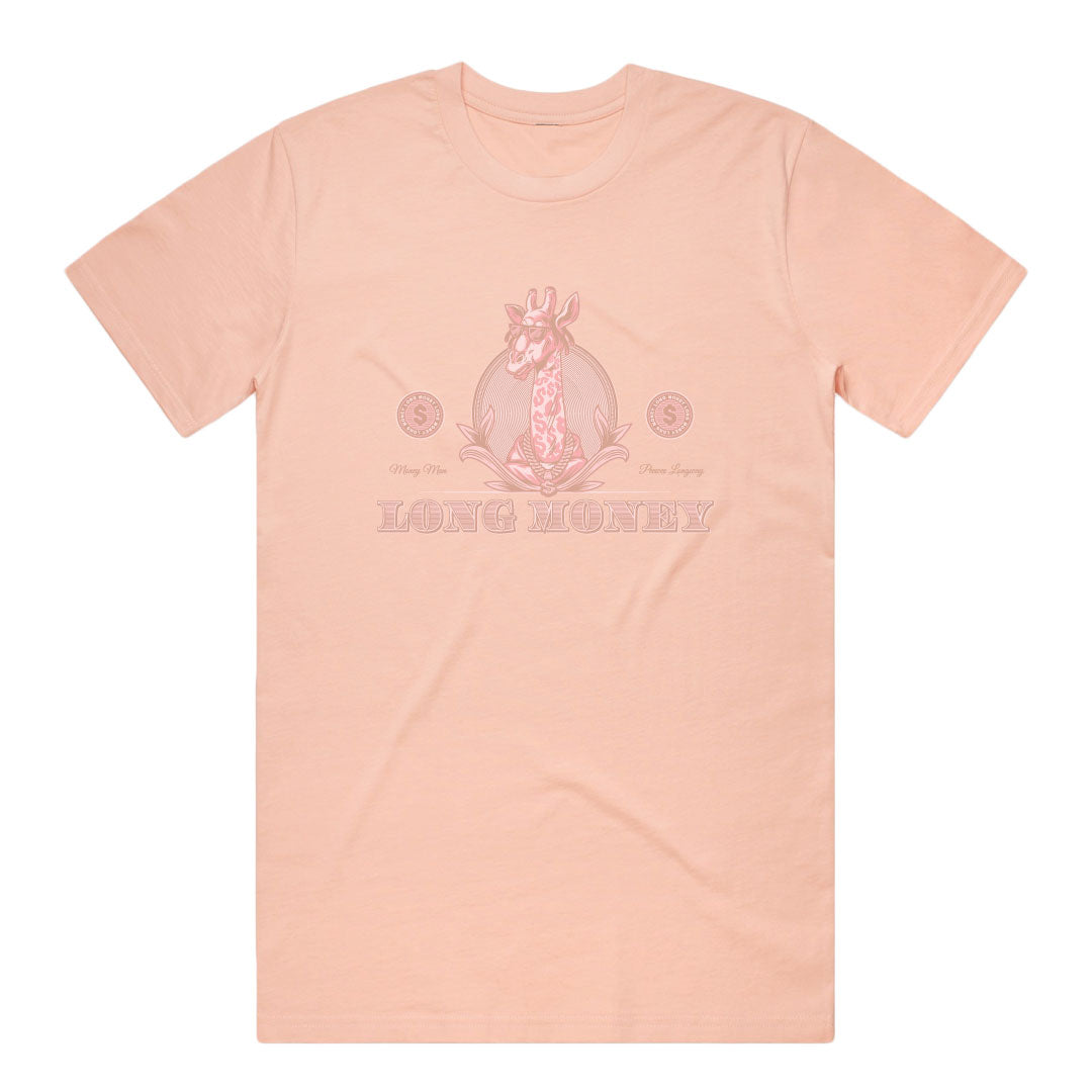 Long Money- Dusted Pink Tee