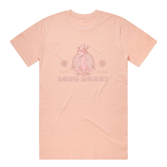 Long Money- Dusted Pink Tee
