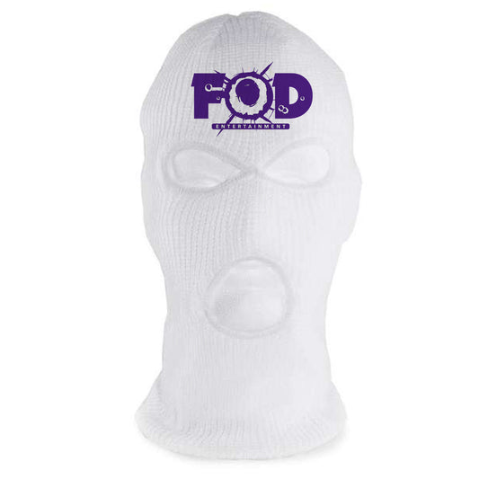 Philthy Rich - FOD White / Purple Ski Mask